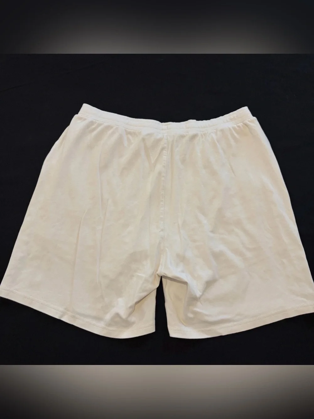 Nero Athletic Shorts Mens XL White Lined Drawstring Zip Pockets Merino 7